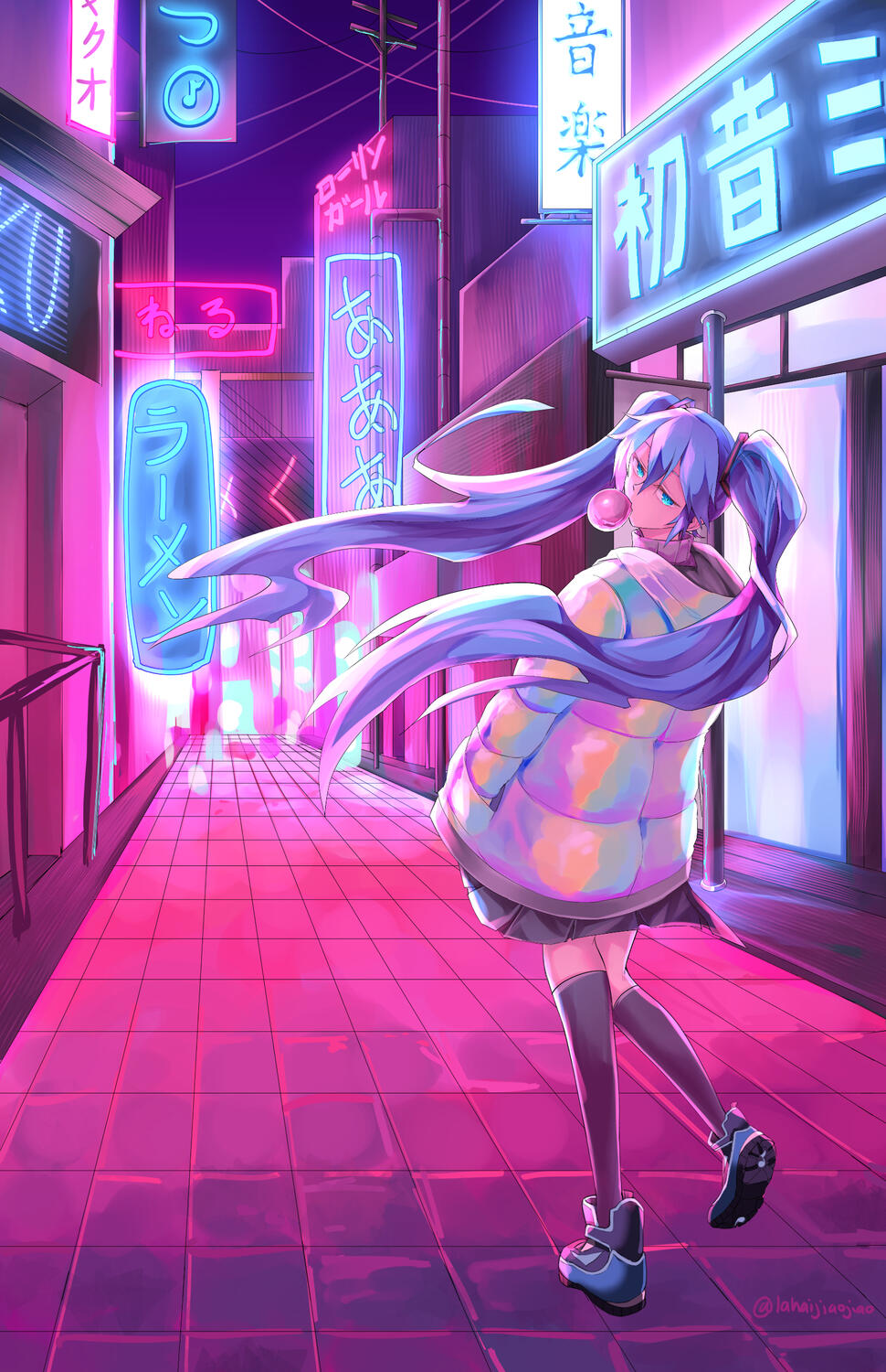 Vaporwave Miku by Kas