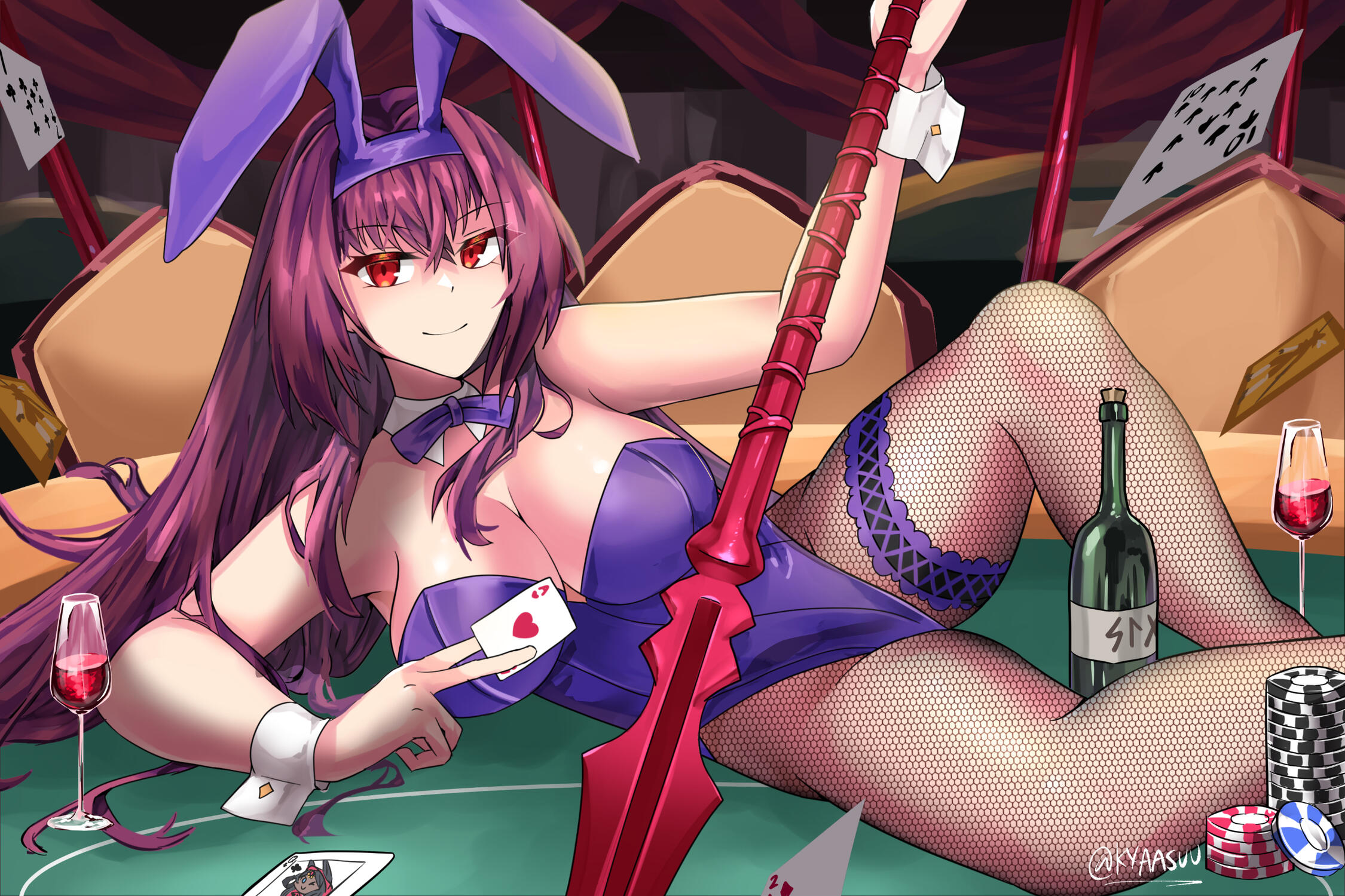 Bunny Girl Scathach by Kas
