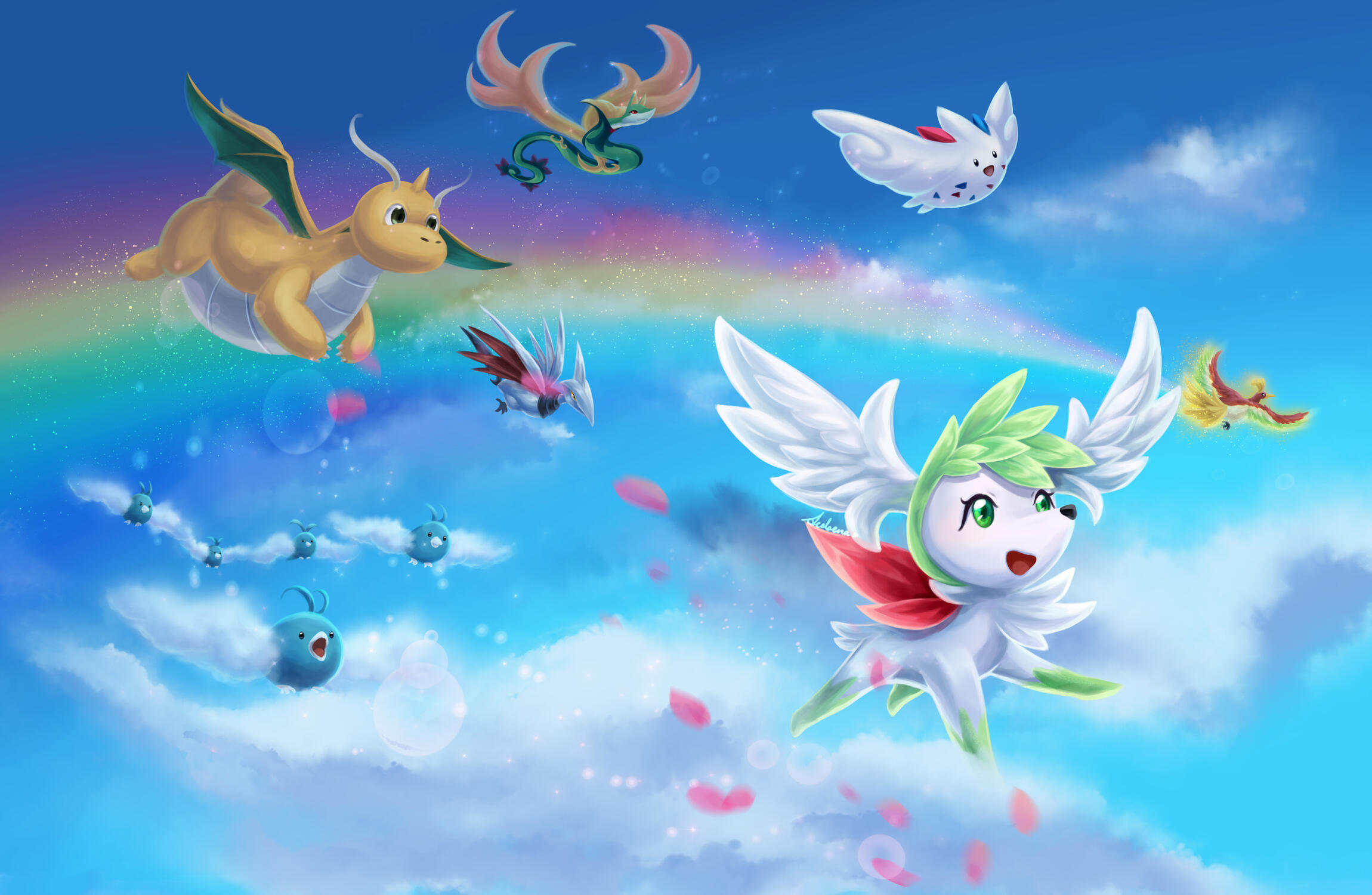 Shaymin in the Sky by Ace