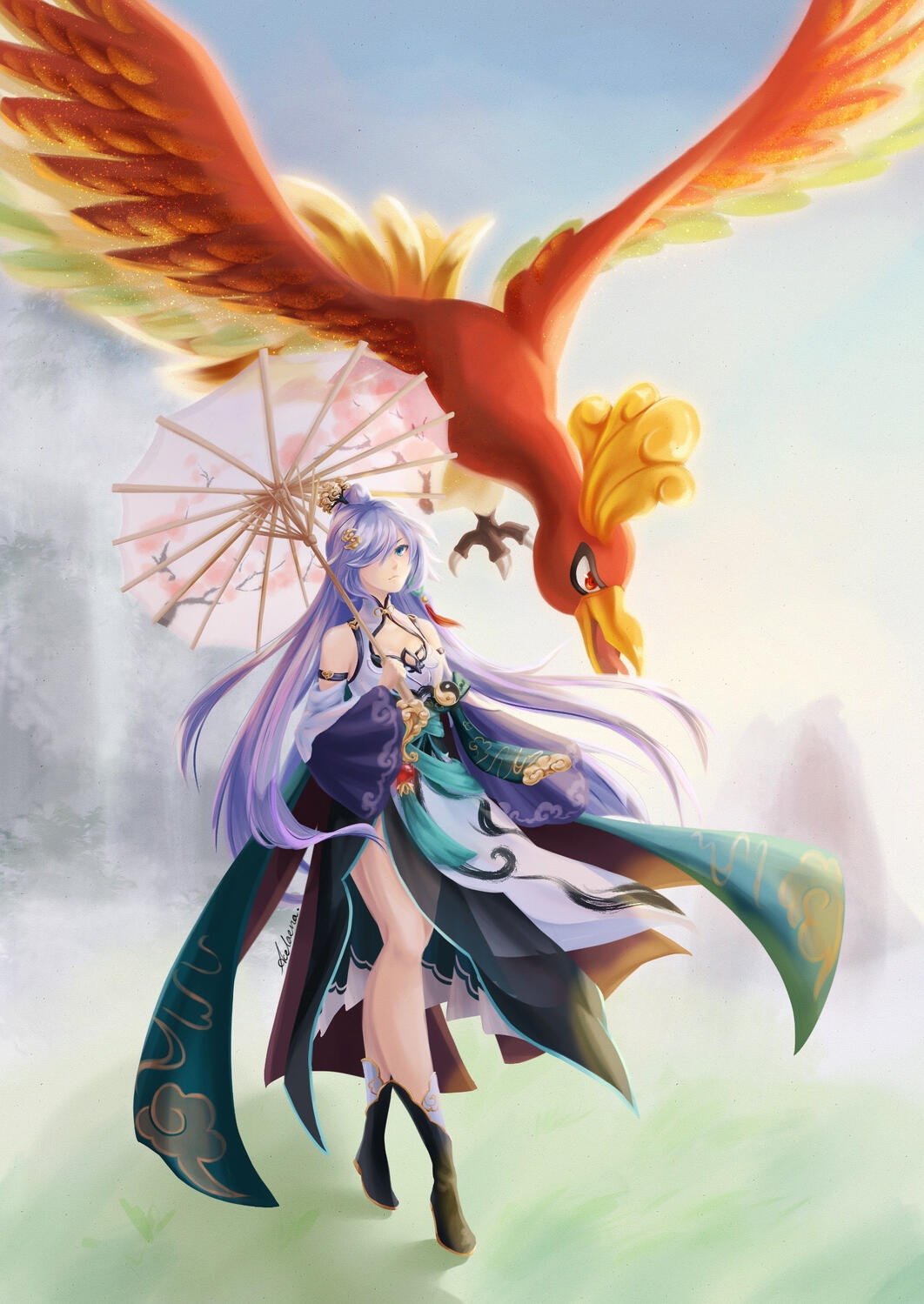 Fu Hua and Ho-oh by Ace