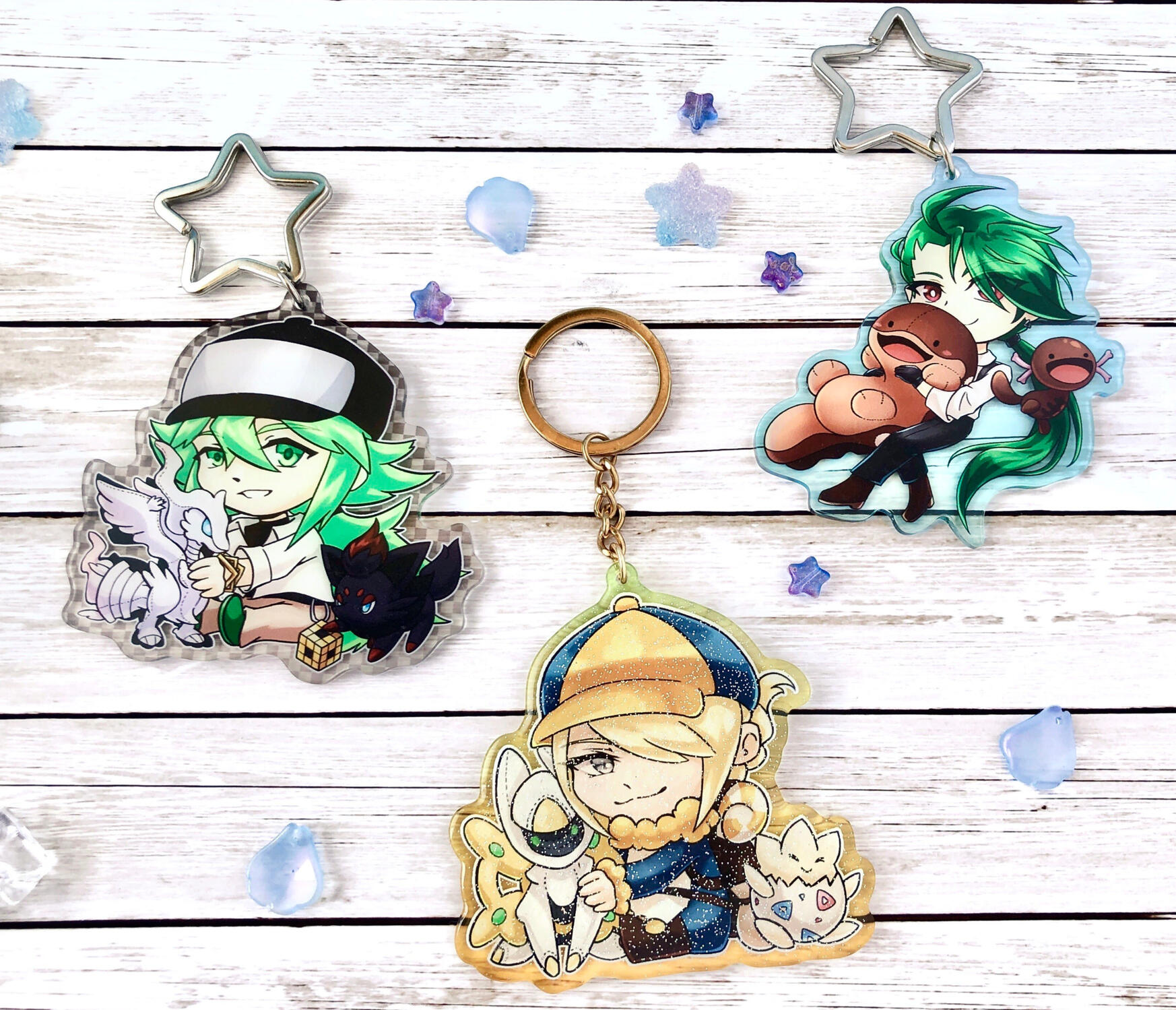 3" Pokemon Trainer Charms by Ace